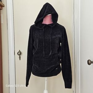 Projek Raw black chenille hoodie, size small. Unisex clothing.